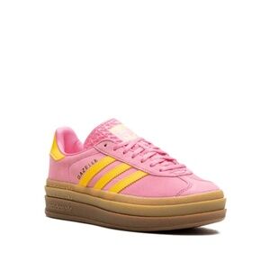 Adidas bold pink and orange sneakers